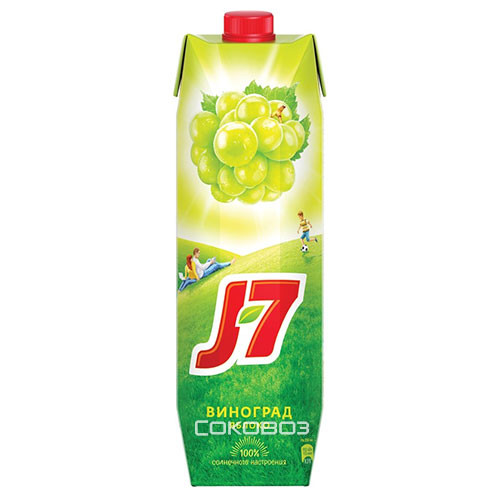 Сок J7 Белый виноград 0,97 литра12 штук в упаковке