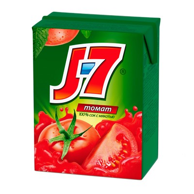 Сок J7 Яблоко 0,2 литра 27 штук в упаковке