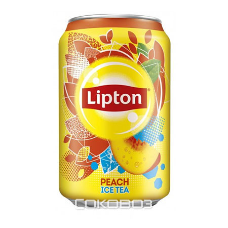 Чай Липтон Персик 0,33 литра 12 шт в упаковке