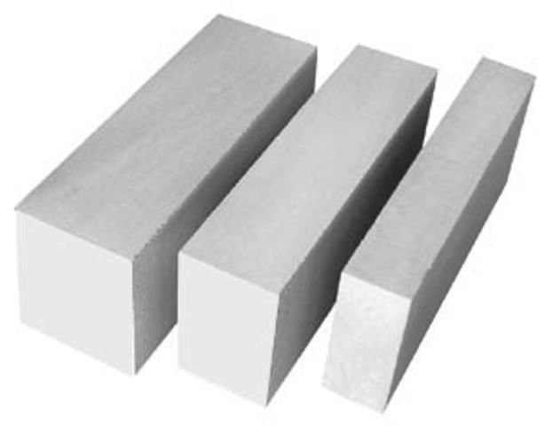 Блоки газобетонные D400, D500, D600.